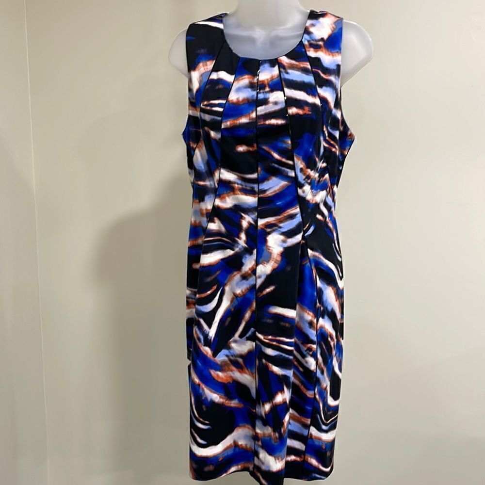 Calvin Klein abstract wave dress. Size M medium 8/10